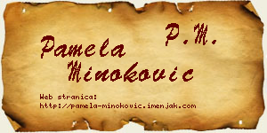 Pamela Minoković vizit kartica